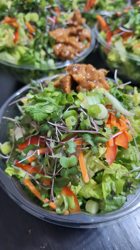 Chinese Chicken Microgreen Salad